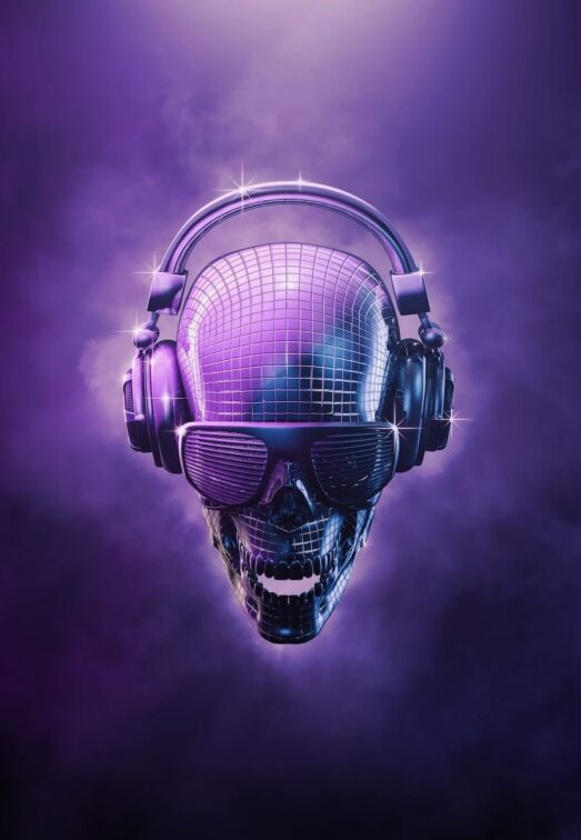 Skull Disco Ball DJ