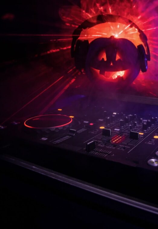 Pumpkin DJ and Turntables San Francisco Halloween