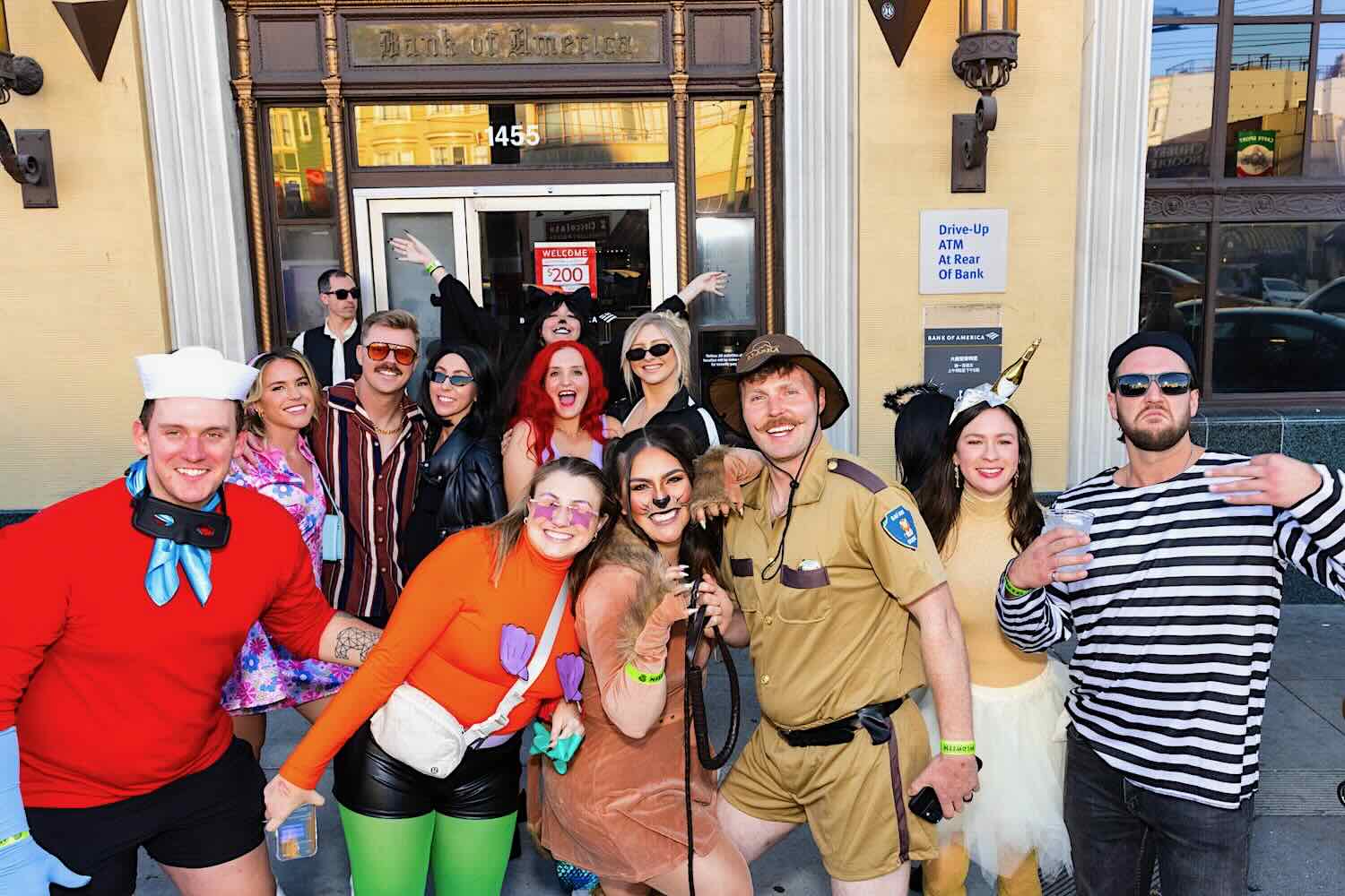 Group Costumes at Halloween Pub Crawl